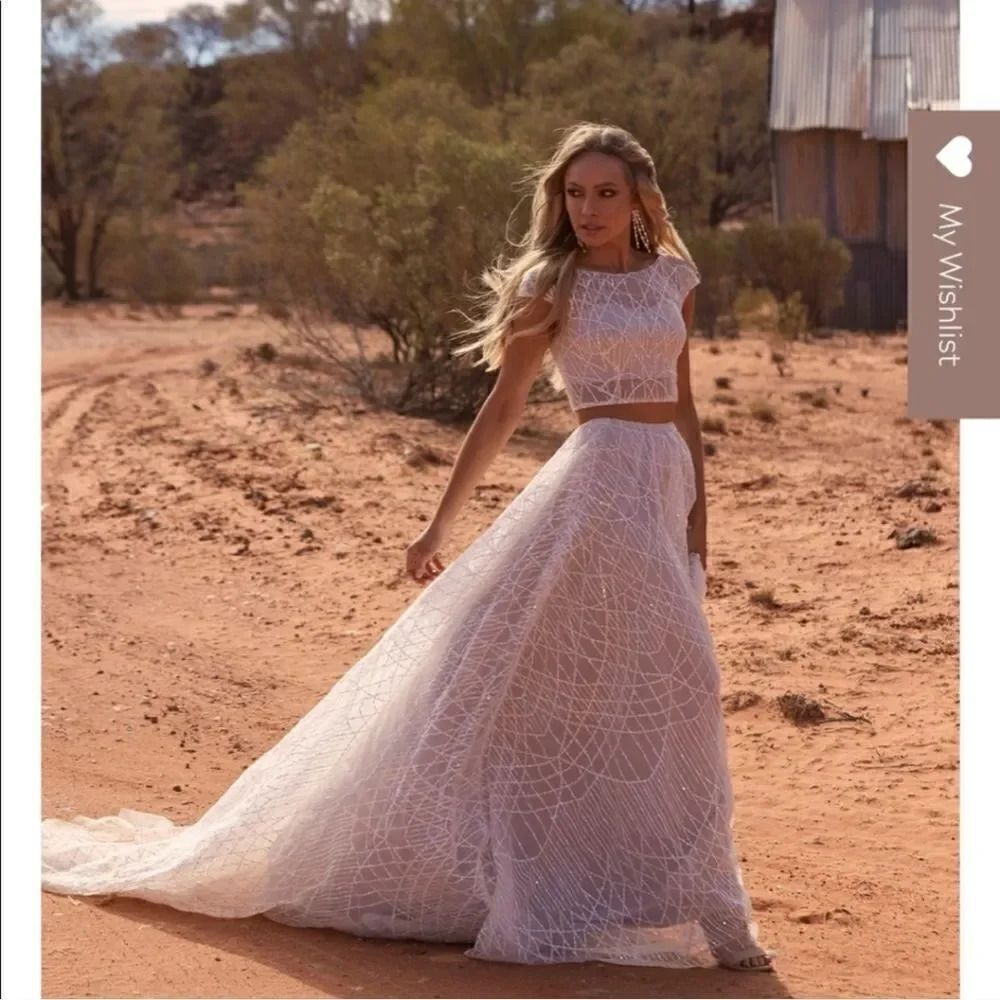 Evie Young Lyric Wedding Dress size 8, Brand NEW, 2 Piece Ivory/Latte - Picture 12 of 12